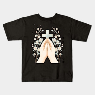 Good Friday heal with beautiful flower Kids T-Shirt